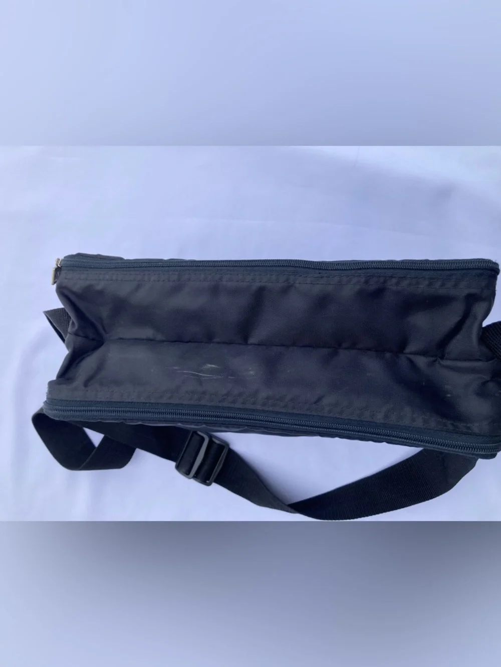 Rare Vintage 90s MTV Music Television Nylon Black Messenger Shoulder Bag Logo - Picture 9 of 12